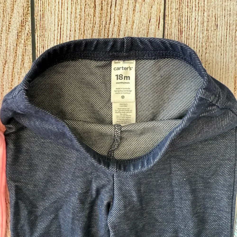 Girls 18 month Bundle - 2 long sleeve shirts - 3 pairs of pants